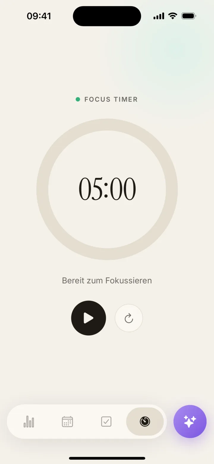 Planifai Fokus-Timer